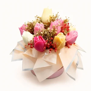 Bouquet de tulipanes, rosas y otros
